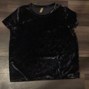 black velvet t-shirt